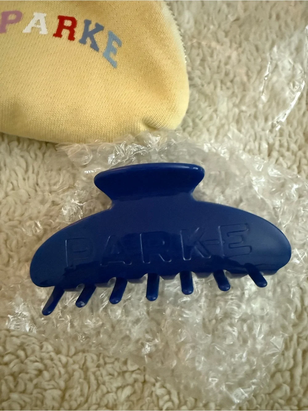 PARKE SUMMERLAND - Women's Denim Blue Hair Claw Clip - Classic Solid Style